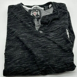 Lions Crest English Laundry Men Polo Shirt Medium Black Embroidered Logo